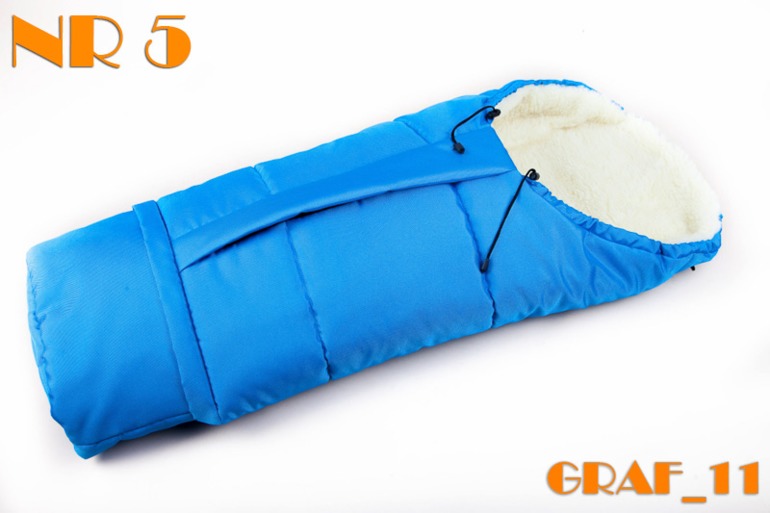 Конверт-мумия на натуральной овчине из Польши