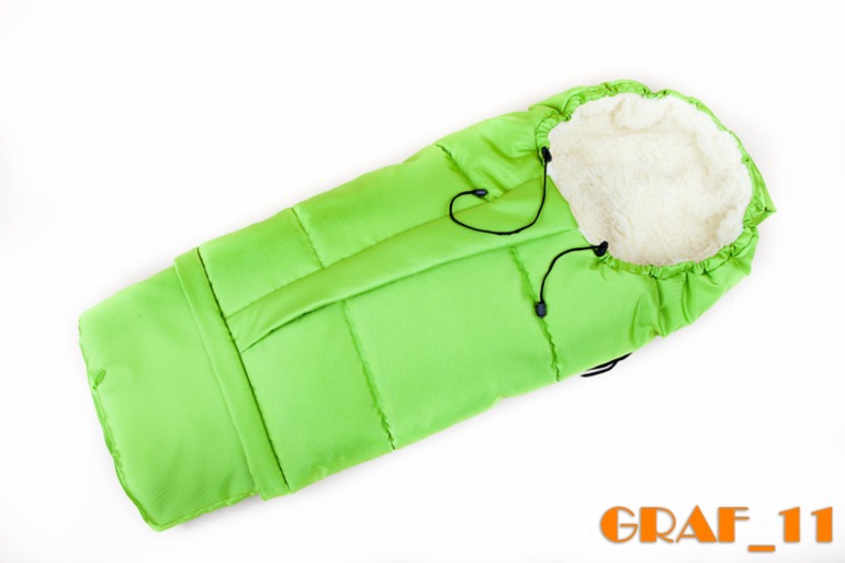 Конверт-мумия на натуральной овчине из Польши