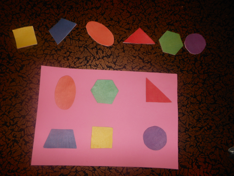 Наш самодельный геометрический сортер.