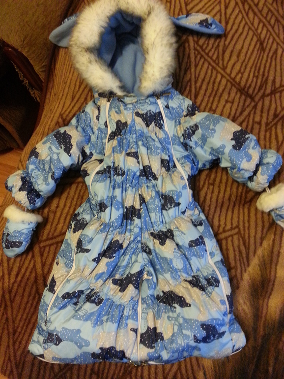 Зимний комбинезон-трансформер р. 74+. Цена 1400 руб.