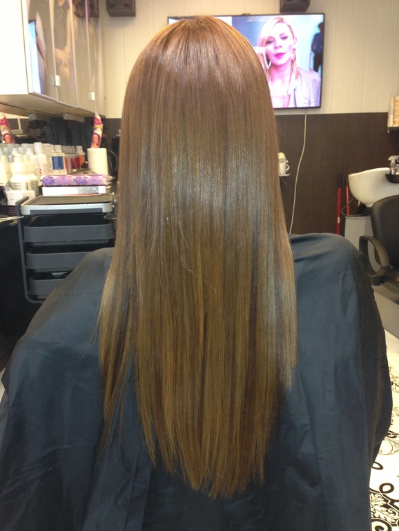 Наращивание волос с эффектом Омбрэ