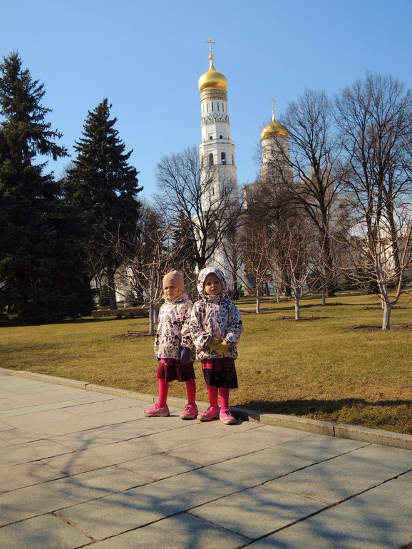 Весенняя прогулка по Московскому Кремлю.