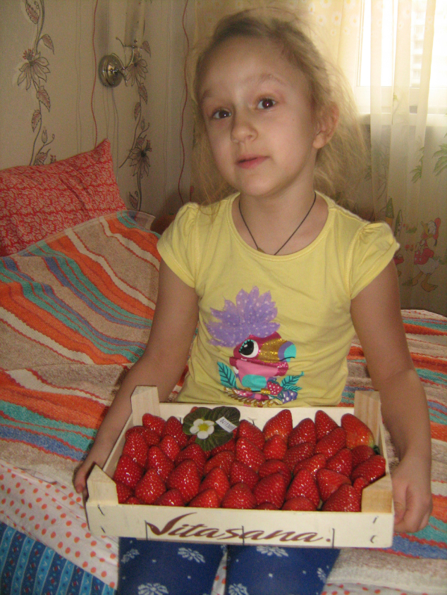Клубника-Вика угощает клубникой и вас.