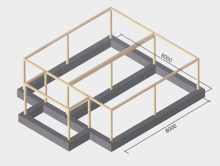 Монолитно-каркасный дом.