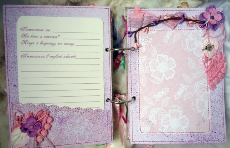 Альбом-книга пожеланий для Евангелины (часть заказа)