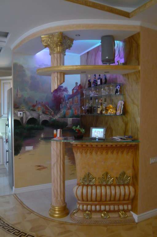 Дизайн интерьера, художественная роспись, текстурные работы