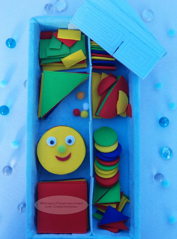 2 в 1 : сортер - конструктор из фетра. Часть № 2.