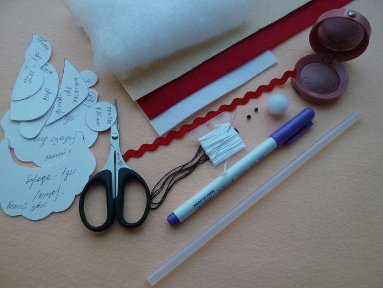 МК по пошиву Санта -Клауса из фетра.