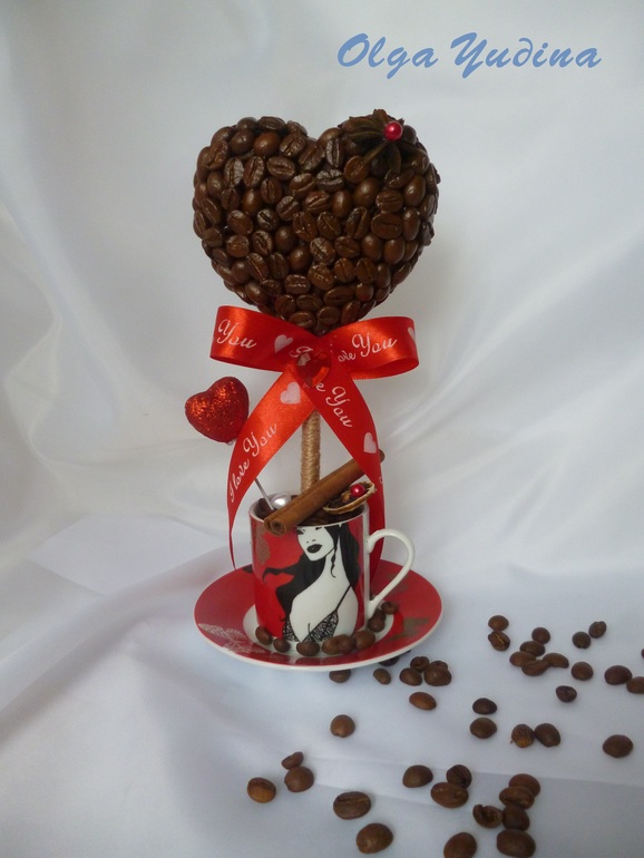 Мои кофейные топиарии,новое и ещё прошлогоднее...