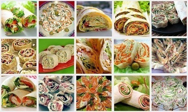 20 начинок для рулета из лаваша. Сохраните себе обязательно!
