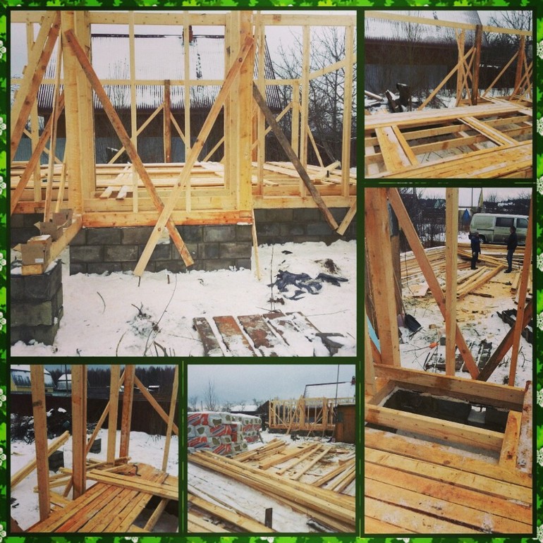 Цоколь сделан. Начало строительства 1го этажа