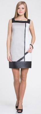 Новое платье фирмы Панда ,44 р-р, из качественного беларусского хлопка, цвет серый с желтым,44р-р !Состав 97% хлопок,35 эластан!,1300р