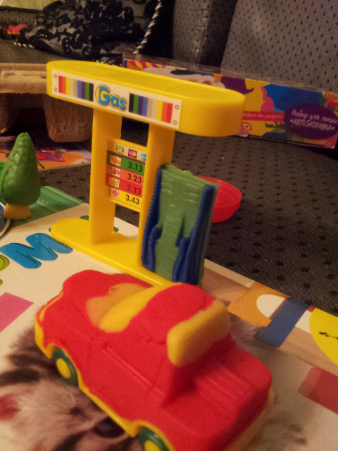 Набор для лепки машинок и автозаправки!!!отзыв-фото