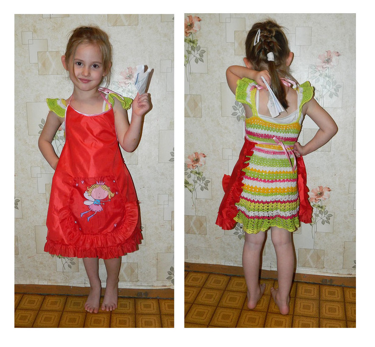 Фартук для занятий рисованием.