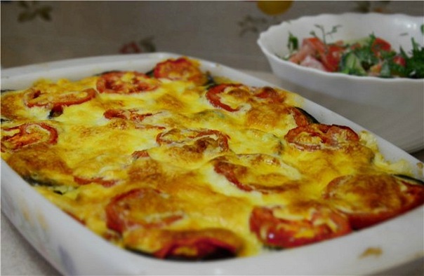 Запеканка с баклажанами