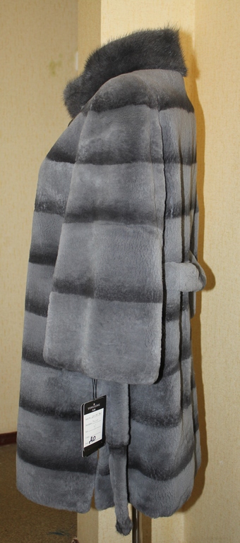 Шикарная шубка бобрик-графит 27500р