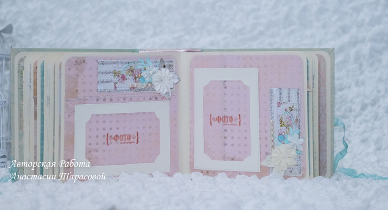 Свадебный набор: альбом и открытка в коробочке.