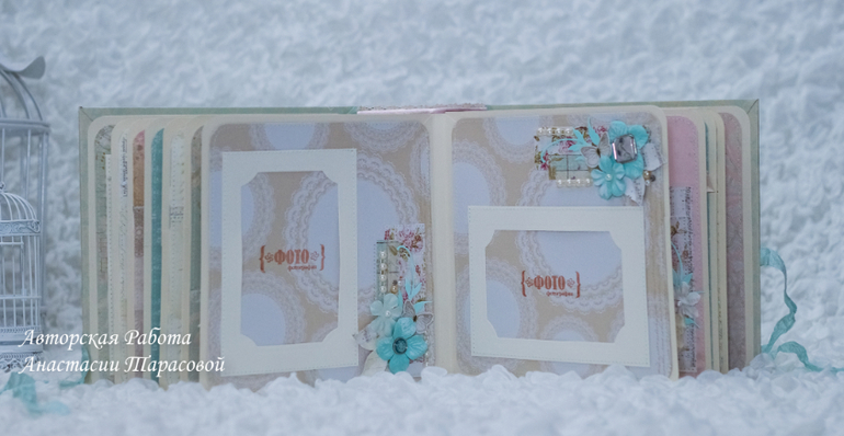 Свадебный набор: альбом и открытка в коробочке.