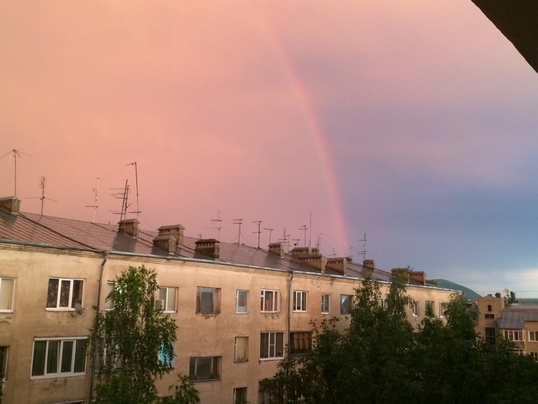 Радуга сегодня была незабываема!!!!!