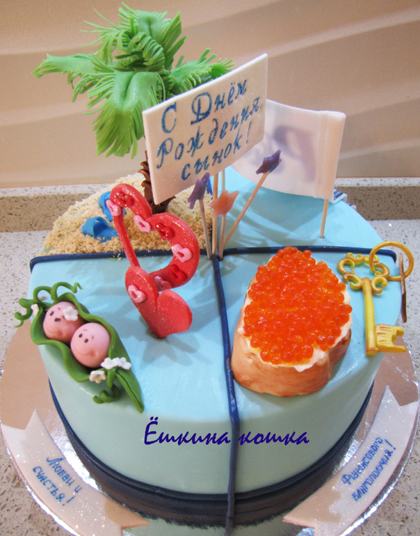 Торт - пожелание.