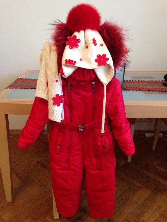 АНОНС: Borelli (Борелли) 3 года, красный слитник, изософт + шапочка и шарф Joli Bebe 6500 р.