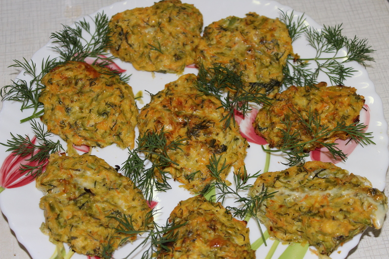 Запеченные кабачковые оладьи!