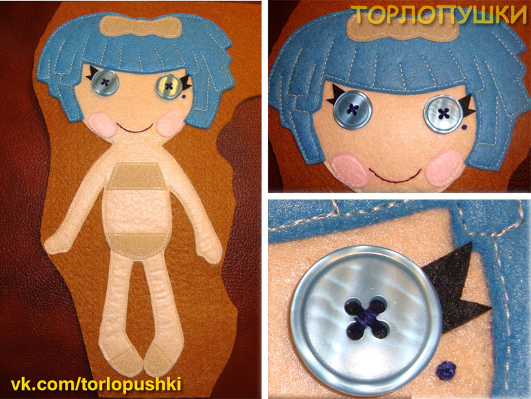 Шьем фетровых куколок