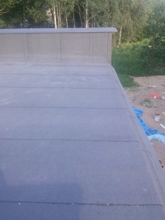 плоская эксплуатируемая крыша.