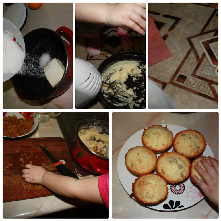 Капкейки с изюмом от Ольги