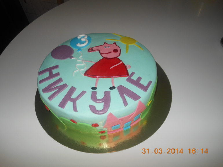 Тортик свинка Пэйпа