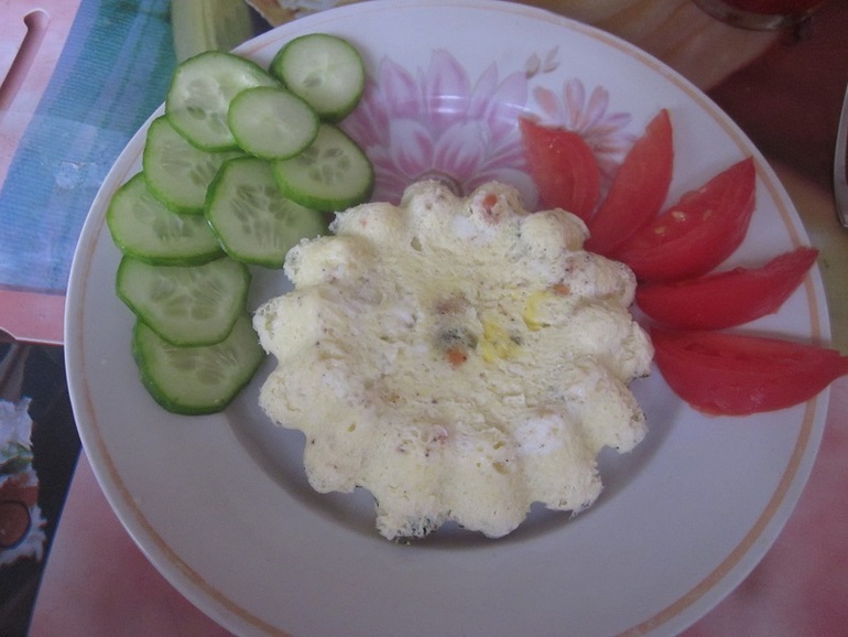 Омлетик в микроволновке.