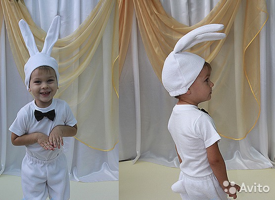 Новогодний костюм зайца своими руками