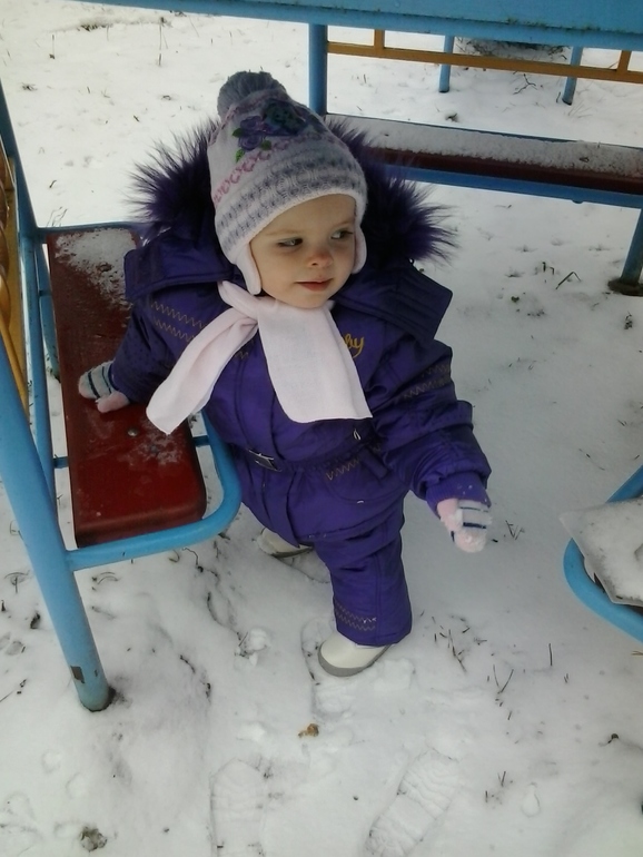 Наша первая зимняя прогулка