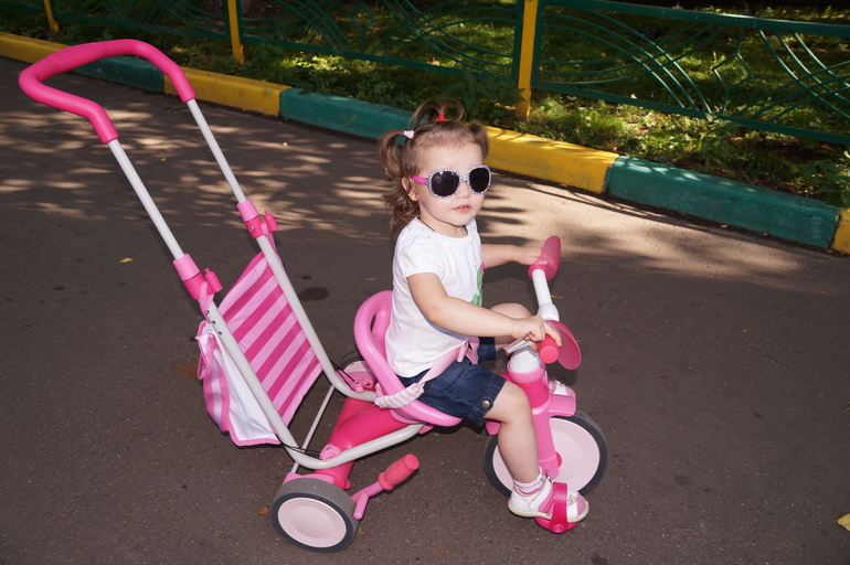 Велосипед-коляска 3 в 1 Italtrike EVOLUTION pink б/у. 4500 руб (без торга !)