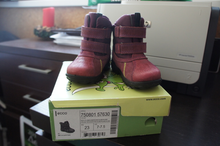 Ботиночки Экко! 23 размер. Б/у один сезон
