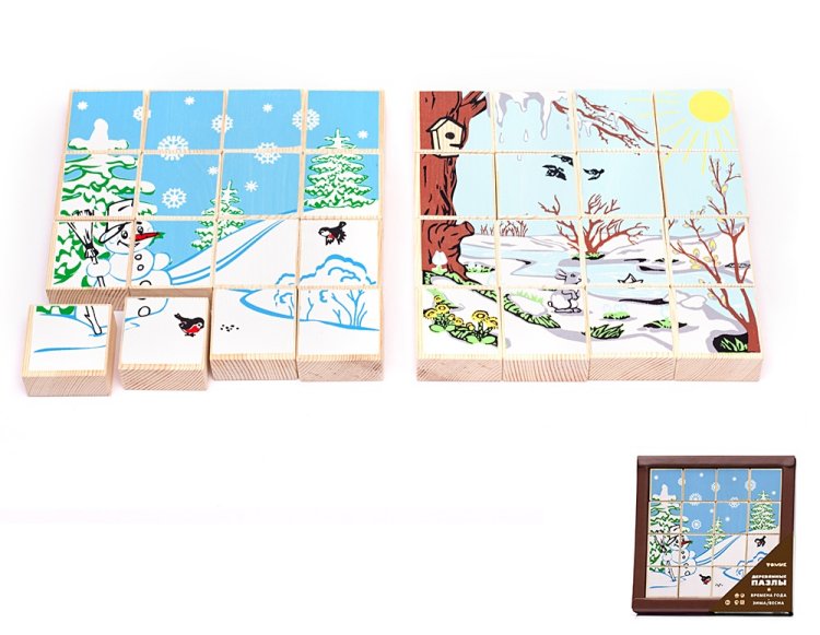 Новинки от Томика. Деревянные пазлы.