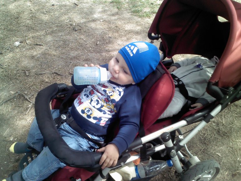 Погуляли сегодня в парке, погода супер!