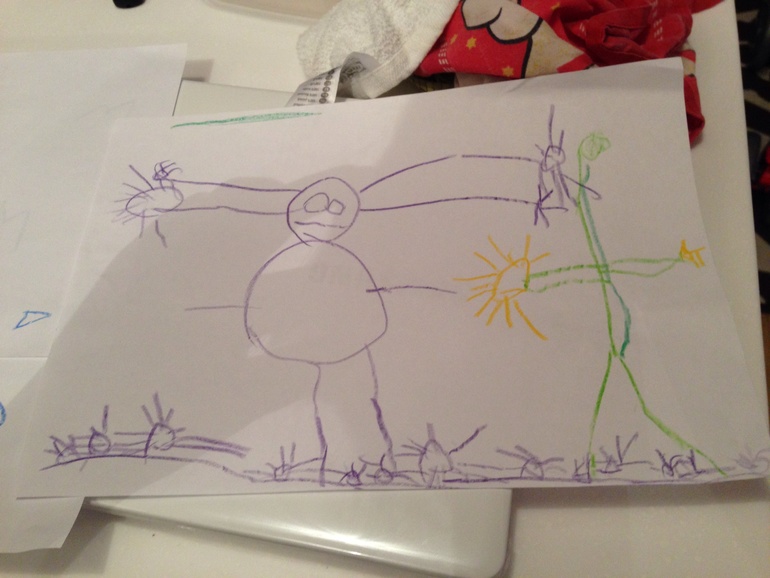 Юный художник))