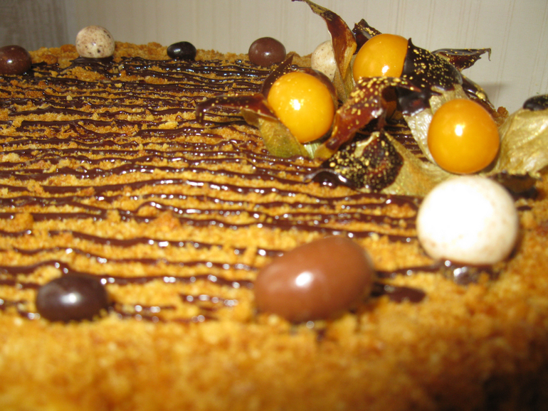 медовик со сметанным кремом