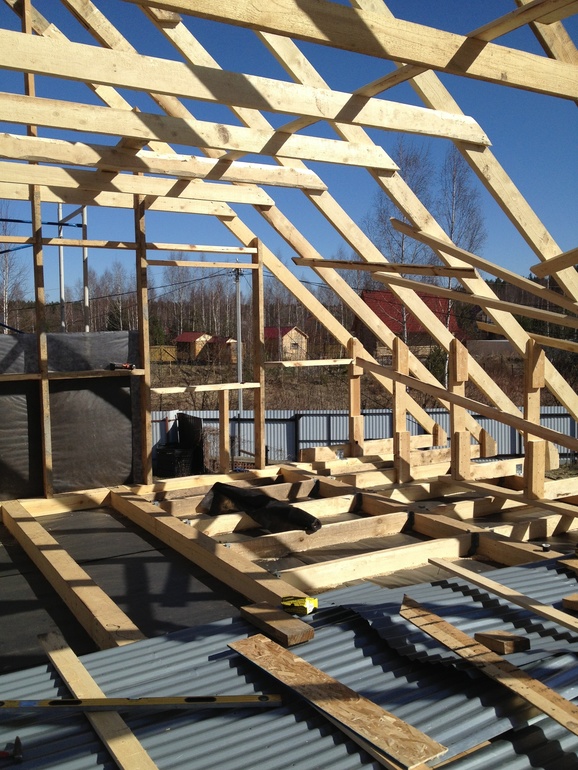 Дача. Стройка 5 неделя.