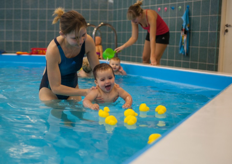 Наш первый заплыв