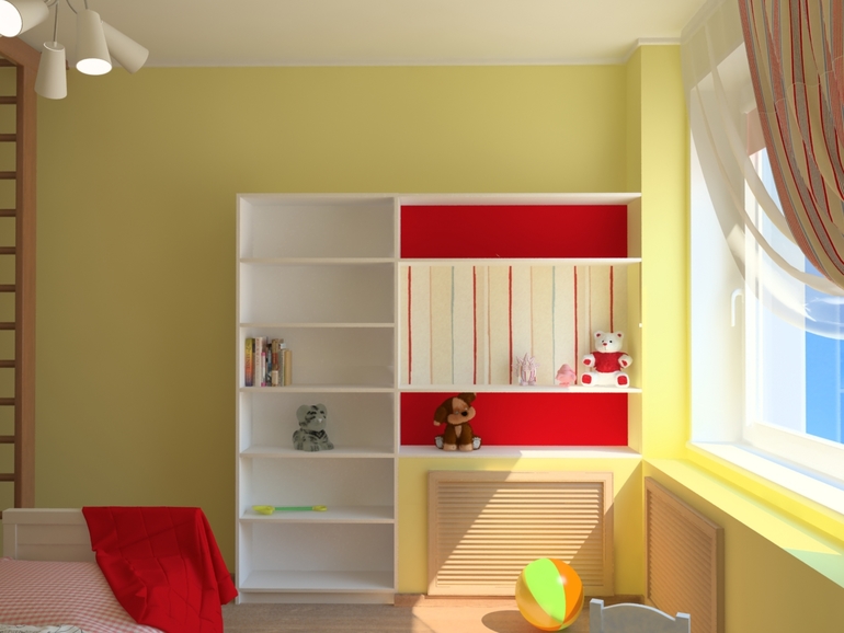 Детская с мебелью из Икеи.