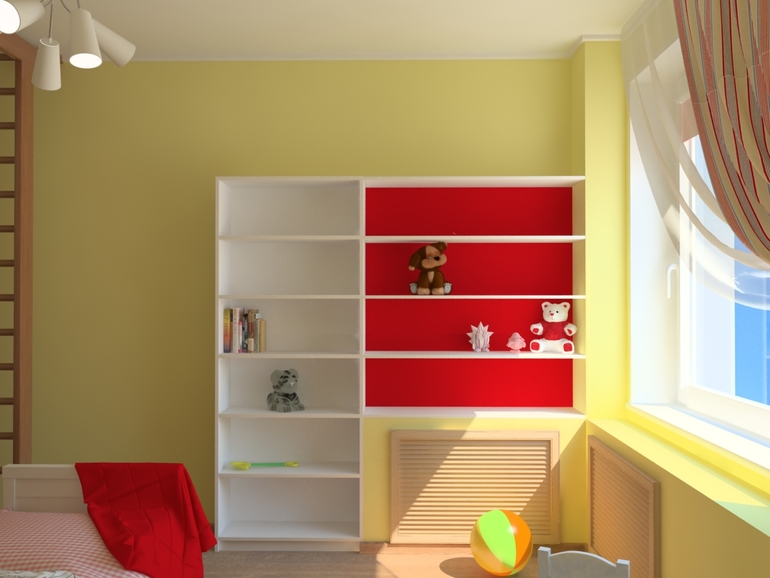 Детская с мебелью из Икеи.