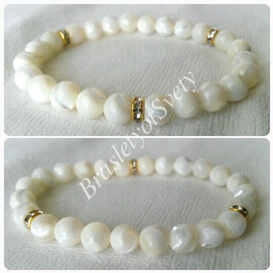 Браслеты с именами из натуральных камней