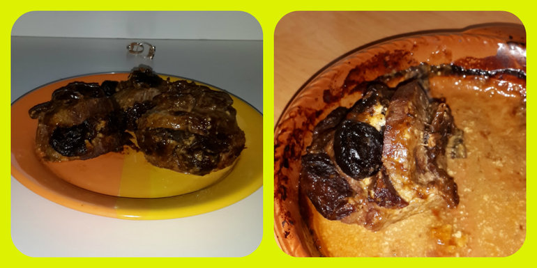 Говядина, запеченная с черносливом...