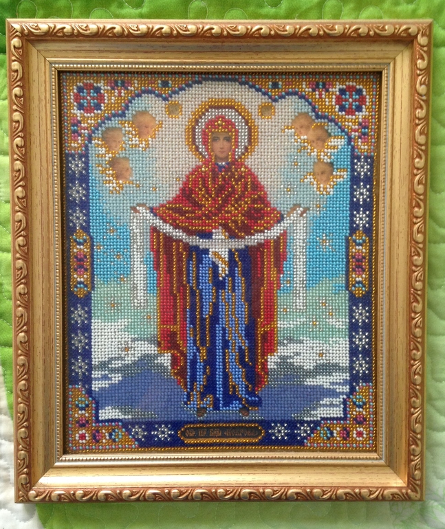 Мои вышитые бисером иконы