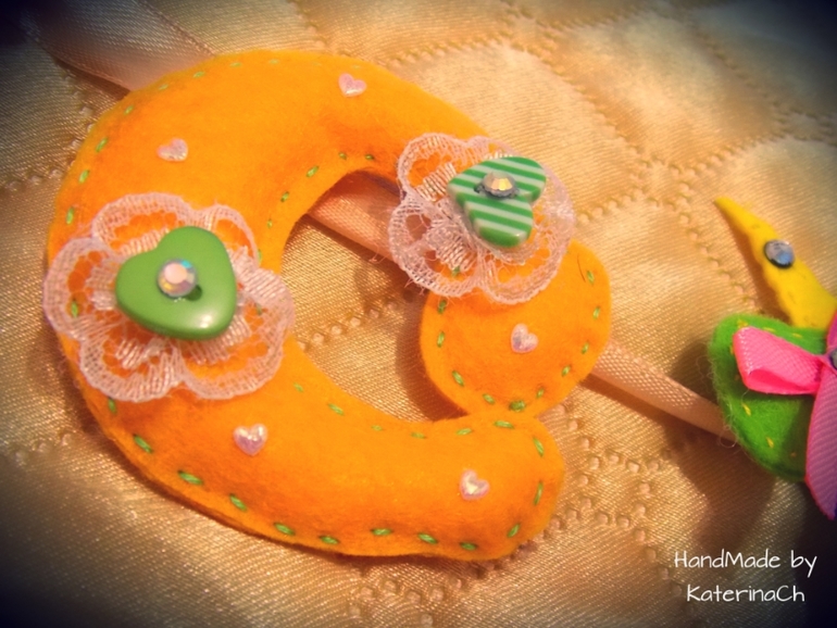 Именная гирлянда из фетра