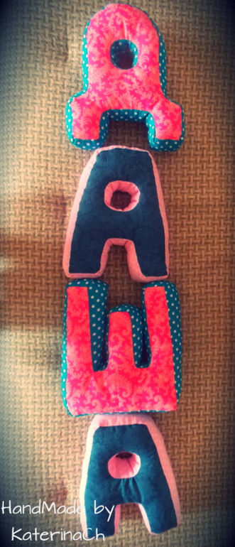 Интерьерные буквы - подушки