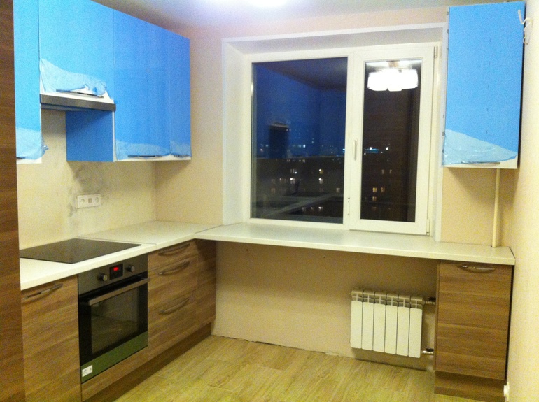 Установили мою кухню! Пока что так...