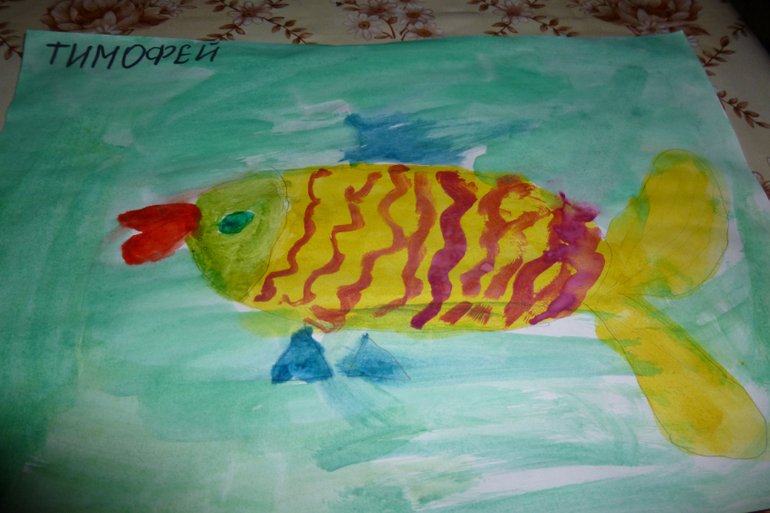 Вот такой у меня талантливый художник растете)))